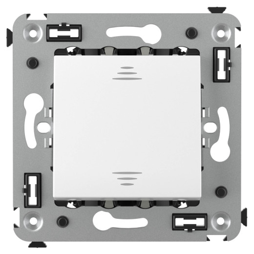 Выключатель одноклавишный в стену, Avanti, белое облако
