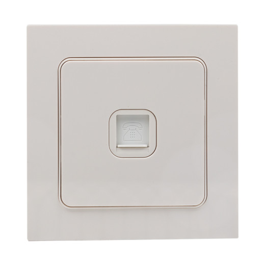 Стокгольм Механизм Розетки Phone 1-местной белый EKF PROxima