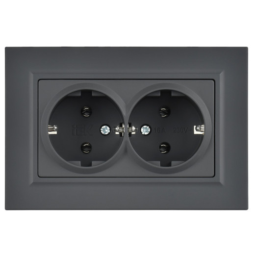 BRITE Роз 2-я с з/к без з/ш пл 16А сб РСПл12-3-БрГ граф. IEK