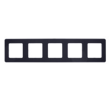 Legrand/Daccord INSPIRIA Антрацит Рамка - 5 постов.
