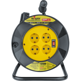 Navigator Удлинитель 93 911 NPE-R-04-30-E-3x1.5 катушка 4 гн. c/з 30м (Россия)