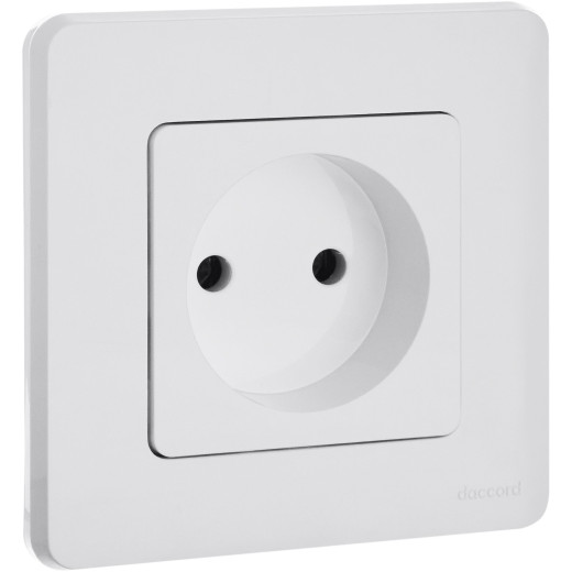 Розетка без заземления - Legrand/Daccord Inspiria - без шторок 16А 250В винтовые зажимы - белый
