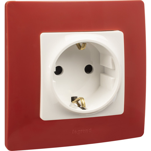 Рамка 1 пост - Legrand Etika - красный