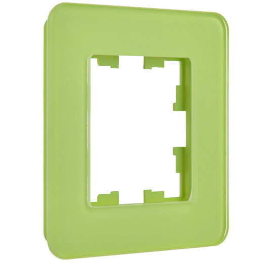 BRITE Рамка 1-мест. РУ-1-2-Бр стекло эко грин RE IEK