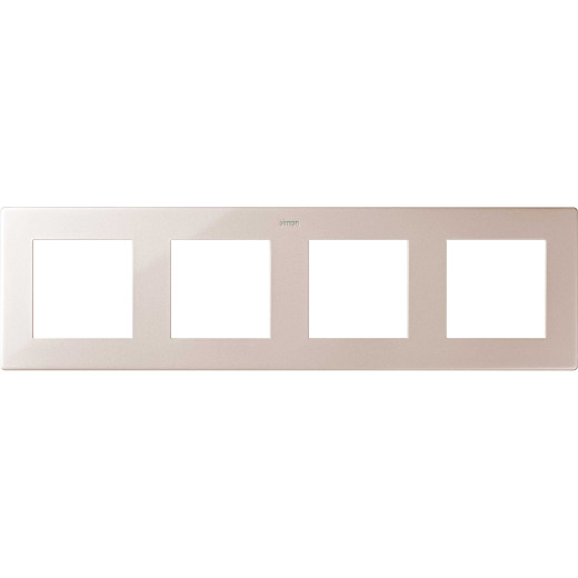 Рамка на 4 поста, шампань