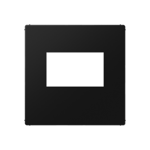 Kрышка для USB-зарядный устройств, без видимого винта, термопласт, черный матовый