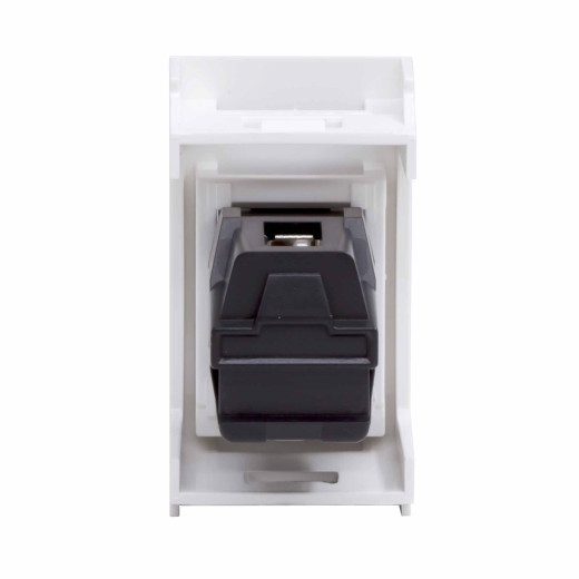 USB 2.0 розетка, Viva, белая, 1 мод.