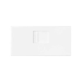 Simon 100 Белый матовый Накладка розетки RJ45