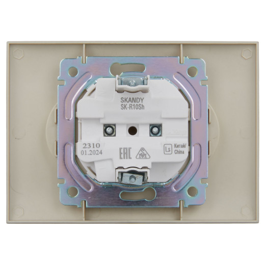 SKANDY Роз. 2-я без з/к/ш 10А в сб. SK-R10Sh шамп. IEK