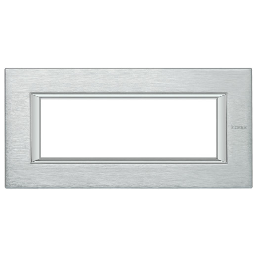 Axolute декоративные накладки прямоугольной формы, анодированные, цвет хром, на 6 модулей