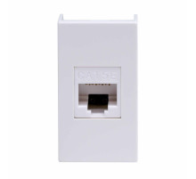 DKC Комп.роз. RJ45 кат.5e, 8P8C,  Viva, белая, 1мод