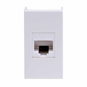 DKC Комп.роз. RJ45 кат.5e, 8P8C,  Viva, белая, 1мод