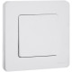 Выключатель кнопочный одноклавишный - Legrand/Daccord Inspiria - с нормально-открытым контактом 6А 250В безвинтовые зажимы - белый