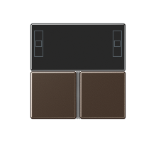 JUNG крышка к Room-controller, в сборе, мокко