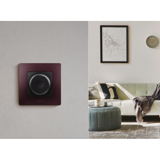 Диммер поворотно-нажимной универсальный LED - Legrand Etika - 300Вт без нейтрали - антрацит