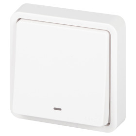 ЭРА Переключатель Эксперт 11-1527-01 с подсветкой IP55 10АХ-250В СУ белый