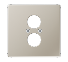 JUNG LS 990 Edelstahl Накладка для 2-ой аудиорозетки