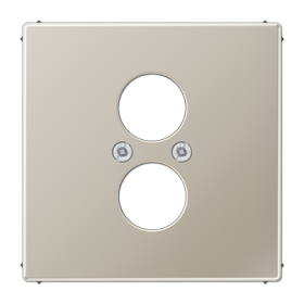 JUNG LS 990 Edelstahl Накладка для 2-ой аудиорозетки