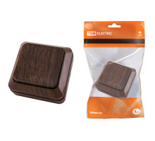 TDM Переключатель на 2 направления 1-кл. открытой установки IP20 10А, бук 