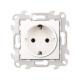 Розетка 2К+3 Sсhuko без защитных шторок, белый