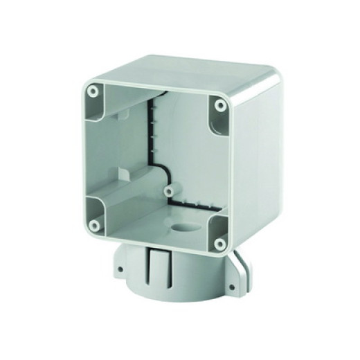 Коробка на столб. Монтаж с торца