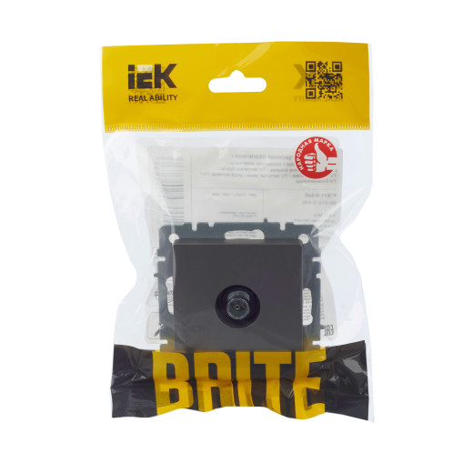 BRITE Роз. TV оконечная РТВ11-0-БрС сталь IEK