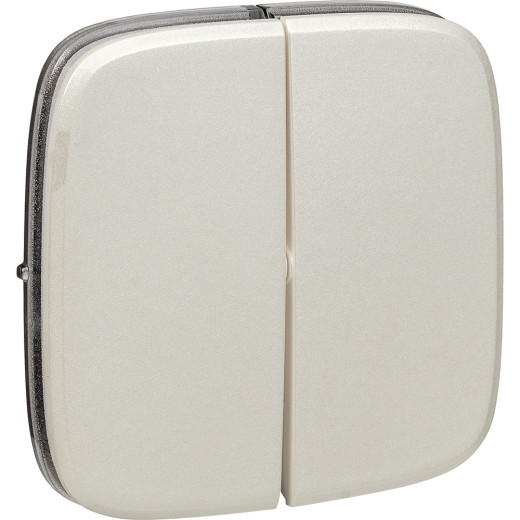 Valena ALLURE.Лицевая панель для двухклавишного выключателя.Жемчуг