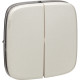 Valena ALLURE.Лицевая панель для двухклавишного выключателя.Жемчуг