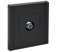 IEK FORTE&PIANO Черный Розетка TV оконечная FP128