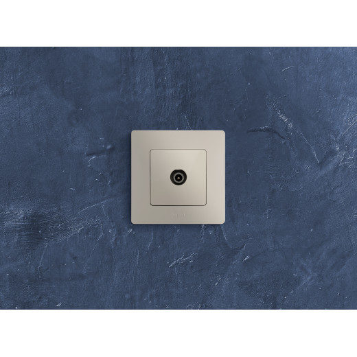 Розетка TV (телевизионная) - Legrand Etika - проходная - слоновая кость