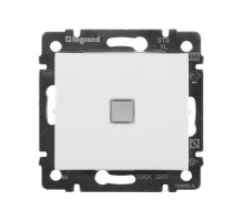 Legrand Valena Бел Выключатель 1-клавишный с подсветкой.