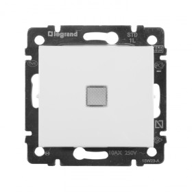 Legrand Valena Бел Выключатель 1-клавишный с подсветкой.