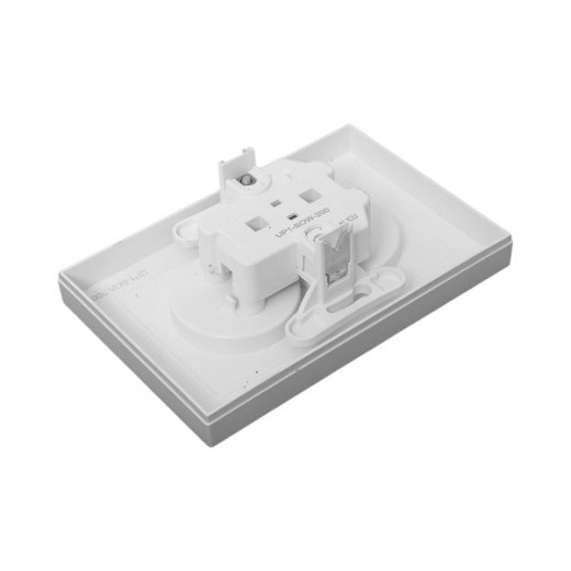 Механизм розетки двойной, 16А, без заземления, без шторок, с рамкой, алюминий Эпика EKF