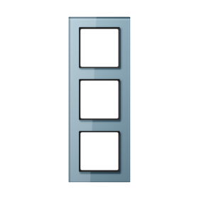 JUNG A creation Стекло Серо-голубое Рамка 3-ая