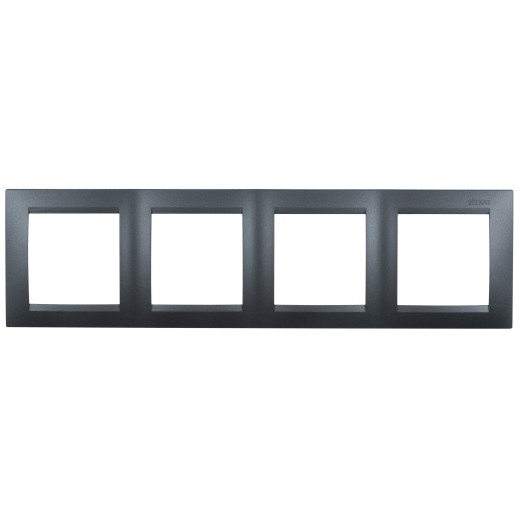 Рамка 4 поста, графит