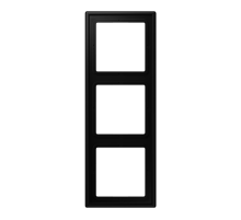 JUNG LS 990 Черный матовый Рамка 3-ая