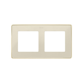 Simon 82 Detail Слоновая кость, основание шампань Рамка 2-ая
