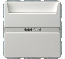 Gira System 55 Карточный выключатель с полем для надписи