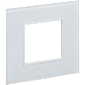 IEK SKANDY Стекло Арктический белый Рамка 1-ая SK-F21W