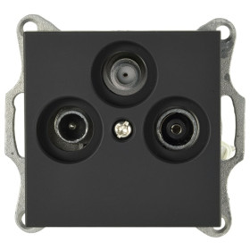 Jasmart G Черный матовый Розетка TV+FM+SAT оконечная