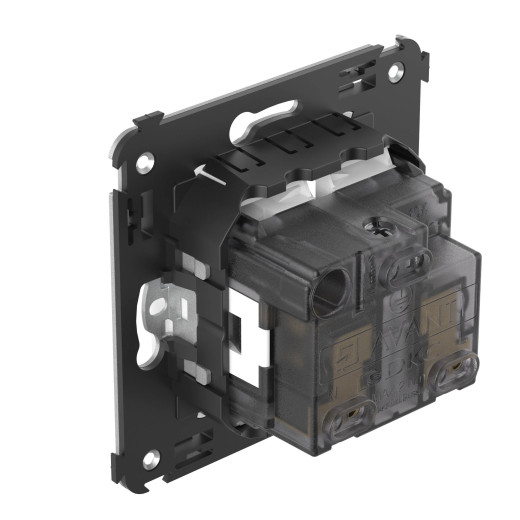 Розетка в стену, 2P+E, с з/ш, Avanti, белое облако