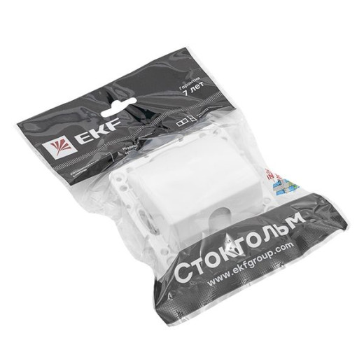 Стокгольм Механизм Кабельного вывода белый EKF PROxima