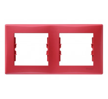Schneider Electric Sedna Красная Рамка 2-ая горизонтальная