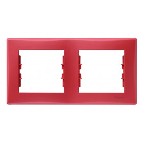 Schneider Electric Sedna Красная Рамка 2-ая горизонтальная