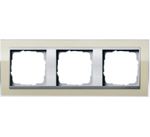 Gira Event Clear Песочный/Алюминий Рамка 3-ая