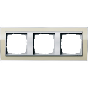 Gira Event Clear Песочный/Алюминий Рамка 3-ая