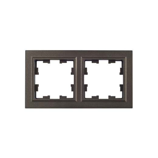 BRITE Рамка 2-мест. РУ-2-БрТБ бр. IEK