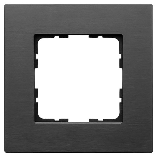 Рамка 1-постовая, алюминий Black