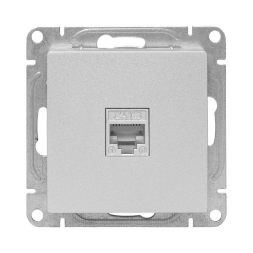 Механизм розетки RJ11, алюминий Эпика EKF