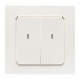 EKF Connect Умный выключатель Стокгольм 2-кл. белый Zigbee.